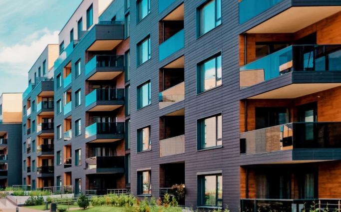 Modern Apartment Buildings Residential