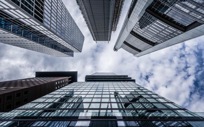 View Below High Rise Building